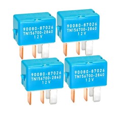 4-Pack 4-Pin AC Relay, Fits Toyota/Lexus, Part 90987-02027 90080-87026 90987-...