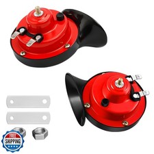 2PCS 300DB Super Loud Train Horns, 12V Waterproof Air Horns Repla