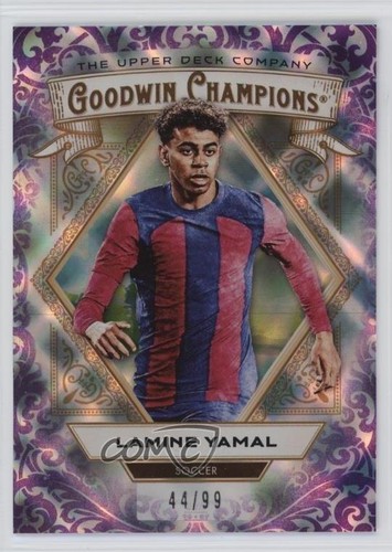 2025 Upper Deck Goodwin Champions Purple Diamond 44/99 Lamine Yamal #19