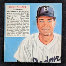 1952 Red Man Duke Snider #NL21 NO TAB