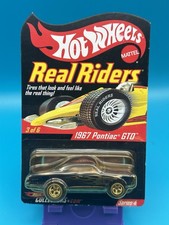 Hot Wheels Real Riders 1967 Pontiac Gto 36 Series 4 Blue In Protective Case Y
