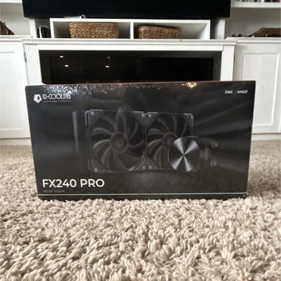 ID-COOLING FX240 PRO 240mm AIO Liquid CPU Cooler Black Intel/AMD 2x120mm