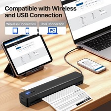 Imprimante portable sans encre D810B sans fil de voyage au bureau et à la...