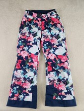 Girls North Face E Z Grow DryVent Snow/Ski Pants Insulated Floral Size M 10/12 