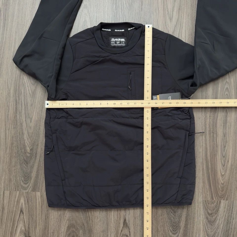 Dakine Cruiser Camisa Pullover Aislada Crew Chaqueta Unisex Pequeña Negra Bolsillos Foto 4 de 4