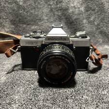 Minolta XG-7 35mm SLR Film Camera w/ MD Rokkor-X 45mm f/2 Lens - Untested AS-IS