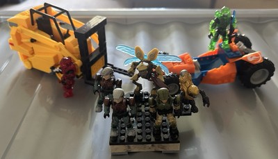 Mega Bloks Construx Halo & Hotwheels Lot mit Custom Gabelstapler