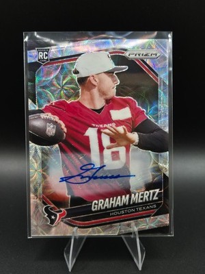 2025 Panini Prizm Graham Mertz Choice Auto RC /100 #392 Texans