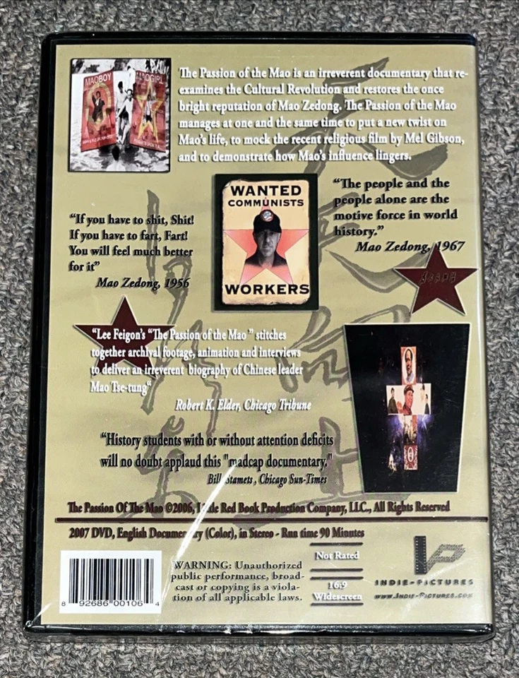 The Passion of the Mao DVD (2007) NEW Sealed! Lee Feigon Documentary Movie Film - Image 2 of 3