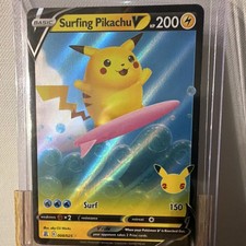 Surfing Pikachu V 008/025 Englisch Holo   Cel...