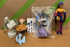Four Piece Lot of Vintage Hunch Back of Notre Dame Collectible Fast Food Toys