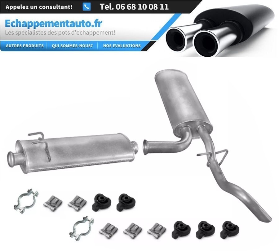 Échappement de haute résistance pour Renault Master II 2.5 Diesel rigide