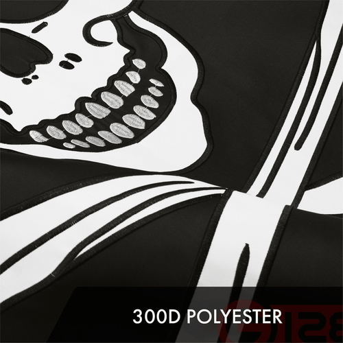 Confezione da 5: Pirate Jolly Roger Bones Flag 2x3 piedi serie ToughWeave - Foto 4 di 7
