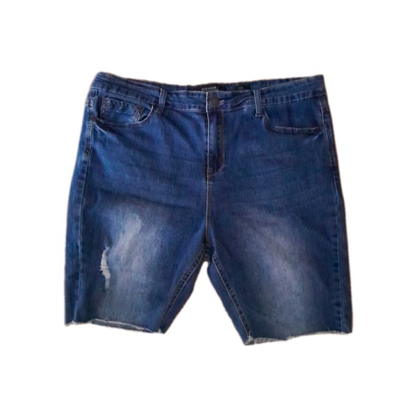 Chic Denim Asha Denim Ladies High Rise  Shorts Size 14 EUC