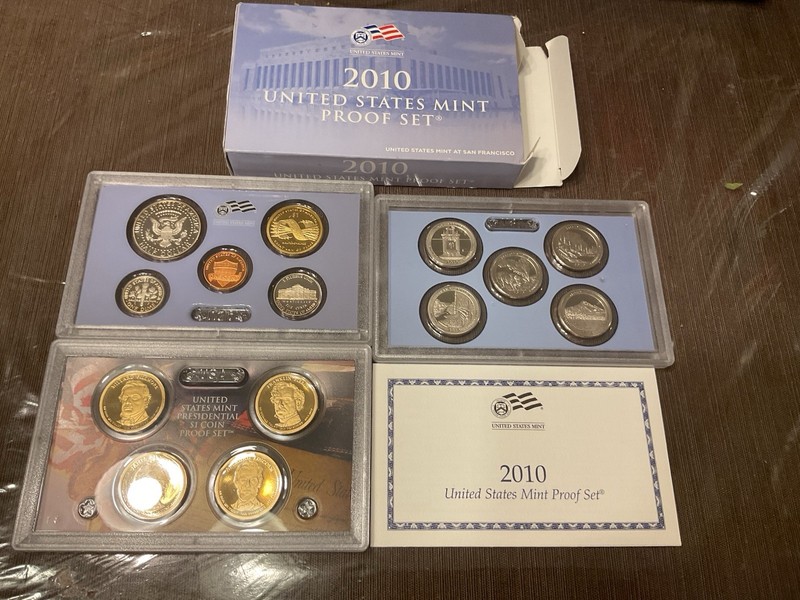 2010 silver proof set 14 coin And 2010 Proof Set & 2010 Mint Set P&D