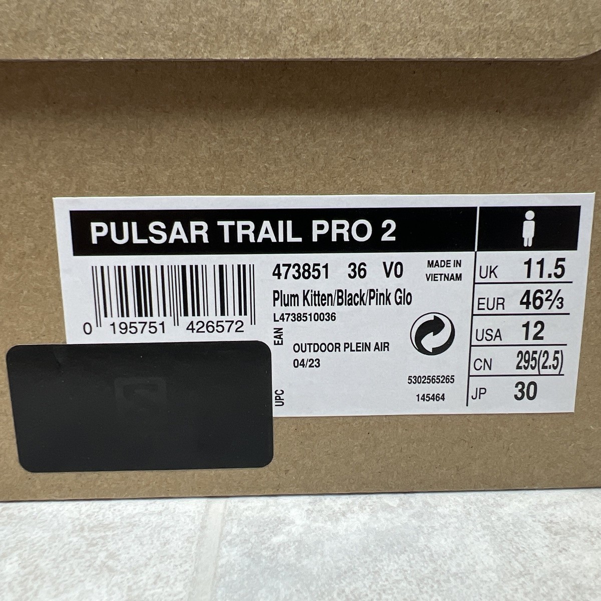 Salomon Pulsar Trail PRO 2 Men's Shoes Plum Kitten /Black/Pink