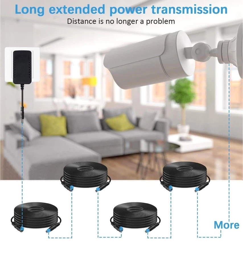 Hayward Stromkabel 100 Fuß G1-016438 | DC Stecker auf DC Buchse Netzkabel - Bild 4 von 4
