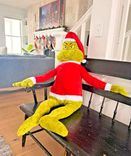 GRINCH 48 INCHES TALL JUMBO PLUSH SANTA GRINCH CUTE  GRINCHY NEW IN BOX L K