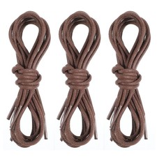JJUNW 3 Pairs Waxed Round Oxford Shoe Laces 90CM/35.43'' Thin Cotton Shoelace...