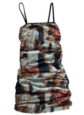 Small Patterned Abstract Mini Bodycon Dress