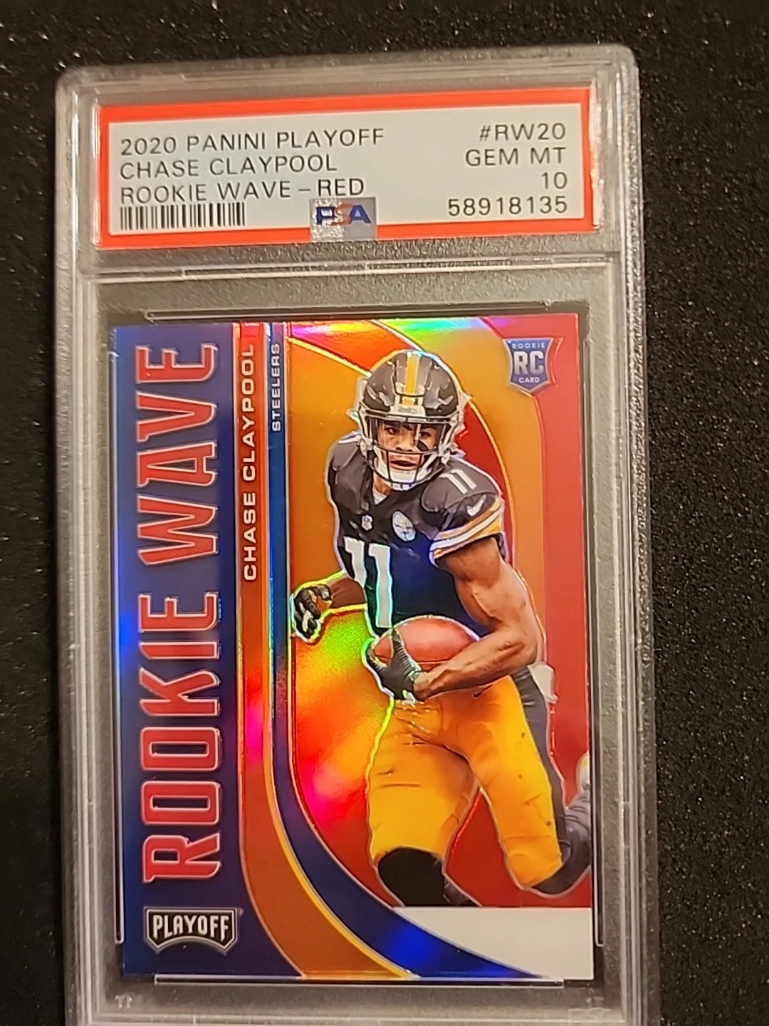 Chase Claypool Panini Playoff Rookie Wave #RW20 Red