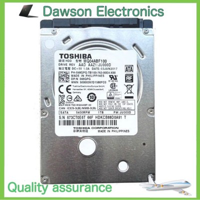 Toshiba MQ04ABF100 128MB 1TB  SATA 2.5'' Notebook Laptop HDD Hard Disk Drive