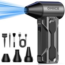 Compressed Air Duster, 150000RPM Electric Air Duster with 3 Gear Speed Adjust...