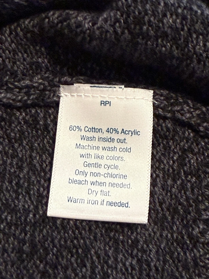 SUÉTER URBAN PIPELINE NIÑOS. TALLA: L GRIS PATRÓN ISLA JUSTA 1/4 CREMALLERA MANGA LARGA Foto 4 de 4