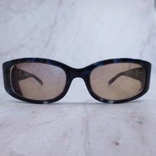 Liz Claiborne L520/S Blue Marble Tortoise Rectangle Sunglasses JTW AM 51-17-125