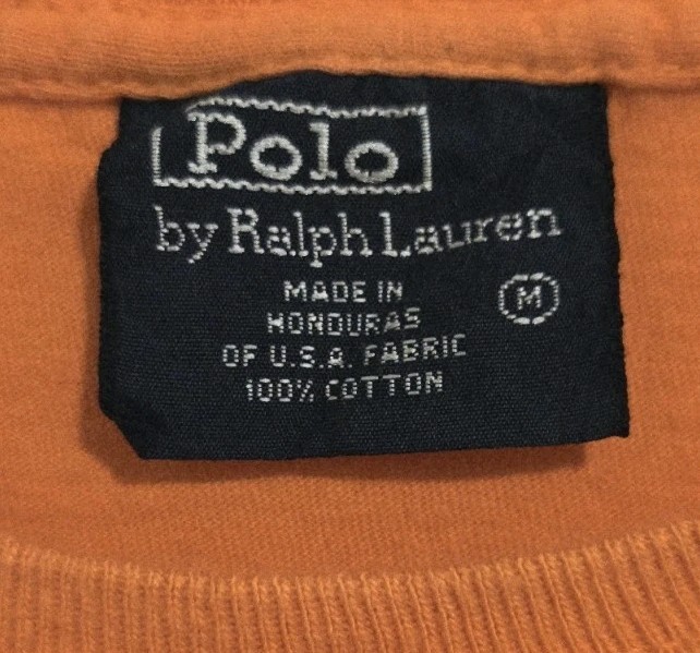 Polo Ralph Lauren t shirt maglietta media arancione logo pony maniche corte cotone