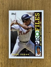 Hank Aaron 2026 Topps Series 1 Profiles By Ken Griffey Jr #TP-3 Atlanta Braves