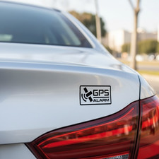 KIT 4 ADESIVI STICKERS DECAL ALLARME SATELLITARE GPS ANTIFURTO MOTO AUTO SCOOTER