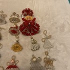 Vintage Handmade Beaded Christmas Ornaments #26- Angels, Stars/Snowflakes & More — photo 6