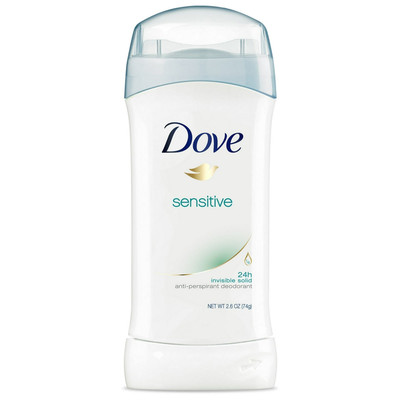 Dove Sensitive Antiperspirant & Deodorant Invisible Solid 2.6oz (3 Pack)