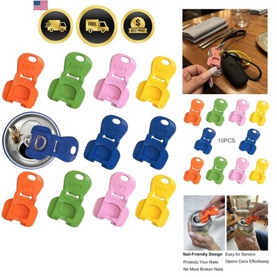 Soda Can Opener Set, 10PCS Easy Tab Opener and Drink Protector with Reusable ...