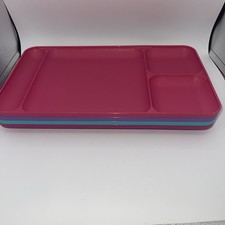 15 Tupperware Divided Food TV Tray Lot Of 4 P...