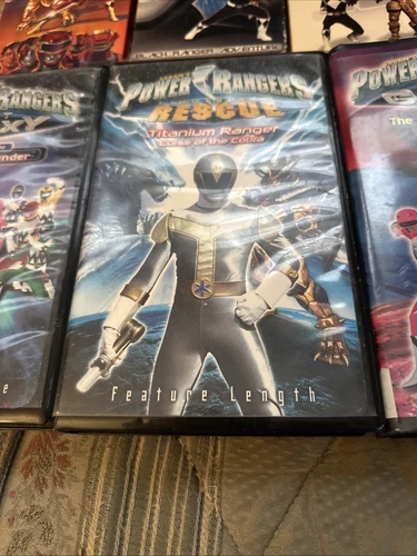 Lot Of 6 Power Rangers VHS Slip Clamshell Galaxy Black White Magna Titanium - Picture 6 of 20