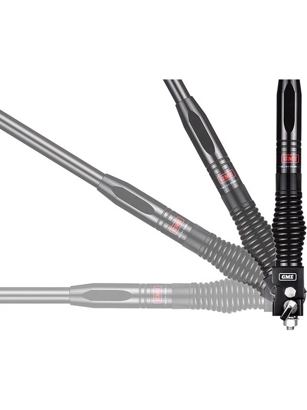 GME Black Fold Down UHF CB Antenna Mounting Bracket Foldable Heavy Duty (MB042B) - image 2 of 4