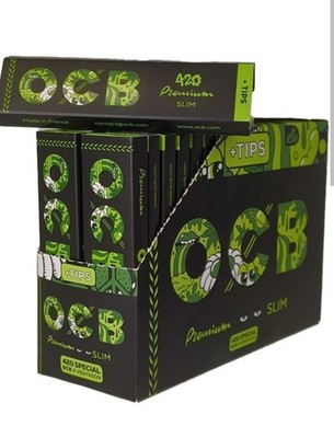 32x32 OCB Premium 420 Special Edition King Size Slim Papers inkl. Tips+ Cone