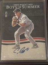 2025 Panini Boys of Summer #AGS-CB Craig Biggio Signatures #/25