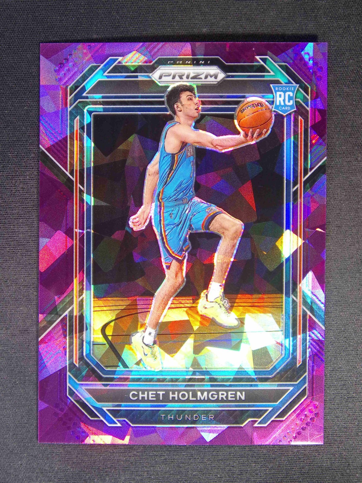 2022-23 Panini Prizm Chet Holmgren #266 RC Rookie Purple Ice /149