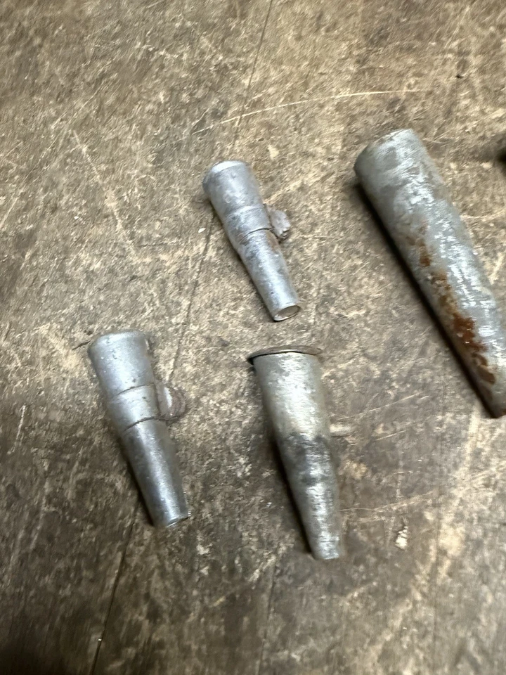 Antique Rare VT Vermont Rolled Tin Metal Maple Syrup Tree Sap Taps Spouts Lot - Image 3 of 4