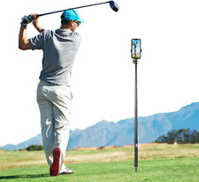 Golf Tripod Monopod 47 Selfie Stick Swing Recording Phone Holder Bag