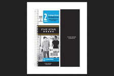 Five Star 06180 9-1/2" X 6" College Ruled 2 Subject Notebook Assorted Colors