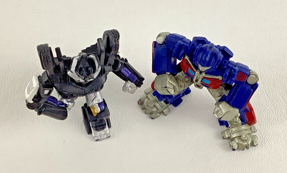 Transformers Robot Heroes Barricade Optimus Prime 2" Action Figures 2007 Hasbro - Image 2 of 4