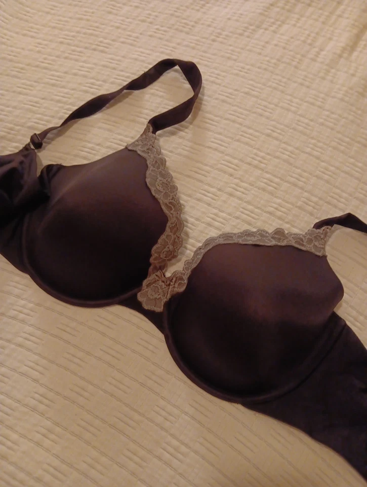 Sweet Nothings Women's Size 38DD Underwire Bra Black With Lace - Image 4 of 4