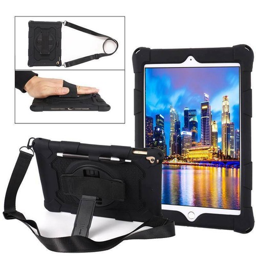 Soft Silicone Stand Handle Case Cover + Strap For iPad 5th 6th Gen Air 1 2 9.7" - 第 11/103 張圖片