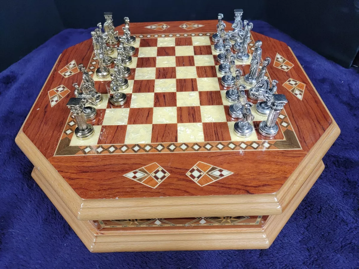 A & E Millwork Handmade Solid Wood Chess