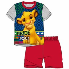  NEW Boys  Cotton Official Boys Lion king Shortie Pyjamas  set 1-5 Years