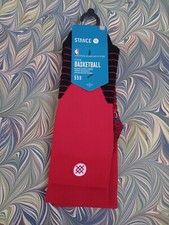 Stance BASKETBALL SOCKS NEW SZ M RED